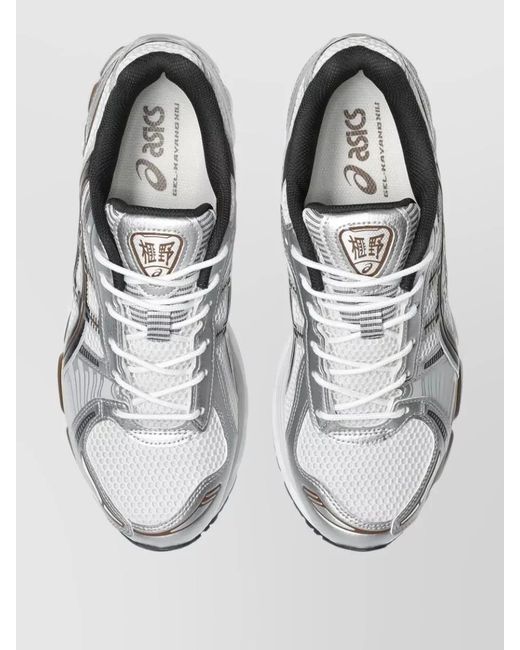 Asics Metallic Low Top Sneakers Mesh Upper Silk Nylon