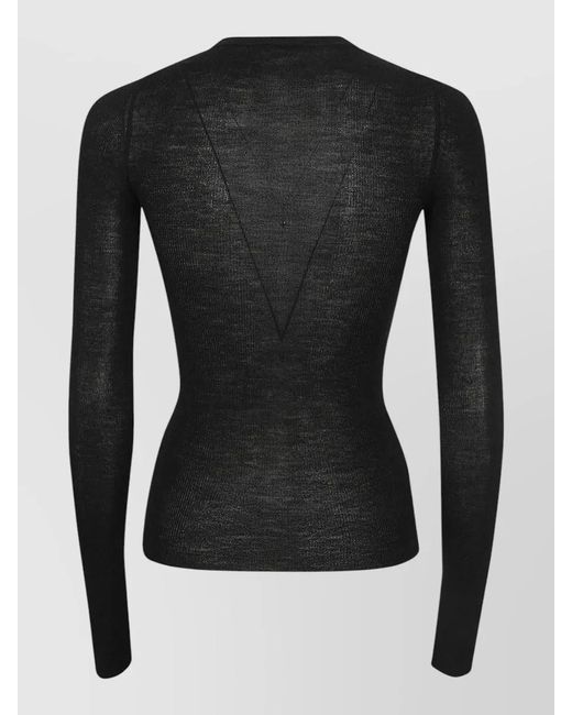 Haikure Black Merino Wool Shirt