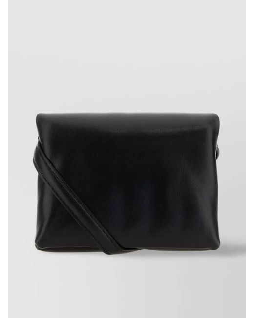 Marni Black Prisma Mini Leather Crossbody Bag