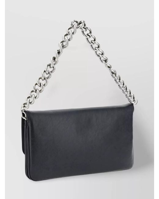 Balenciaga Blue Bb Soft Flap Medium Lambskin Quilted Shoulder Bag