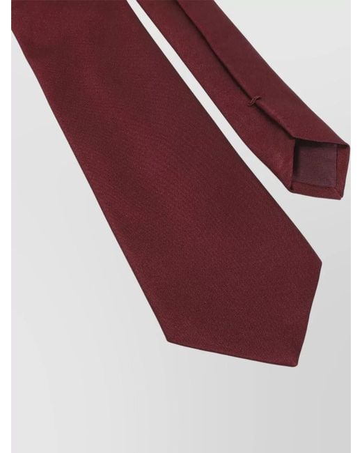 Giorgio Armani Purple Slim Standard Length Pointed Tip Tie for men