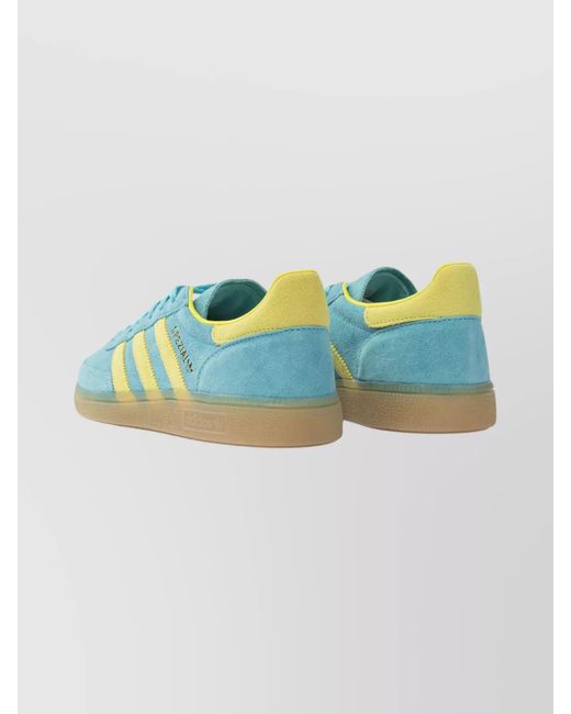 Adidas Originals Blue Suede Leather Handball Spezial Low-Top Sneakers