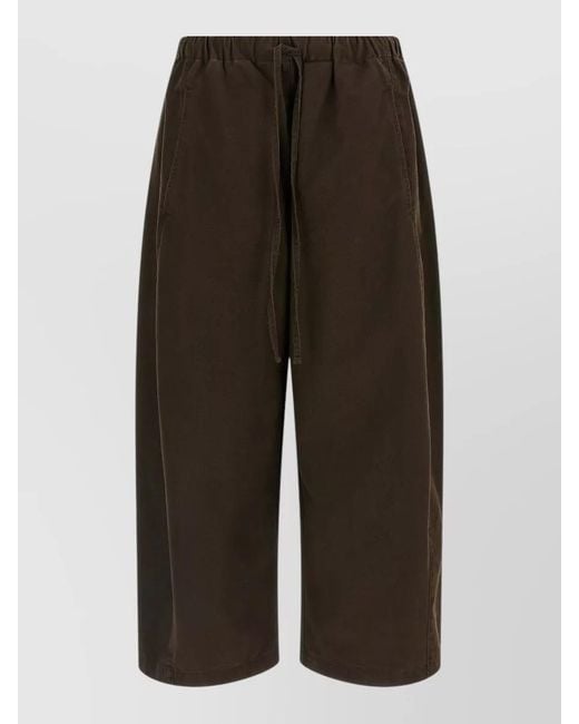 Entire studios Multicolor Cotton Loose Barrel-Leg Knee-Length Shorts