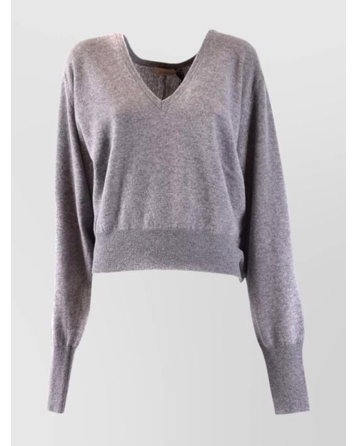 Laneus Purple Wool Jumper