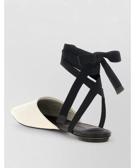 Jacquemus Black Espadrille Mules Pointed Toe Flat Sole