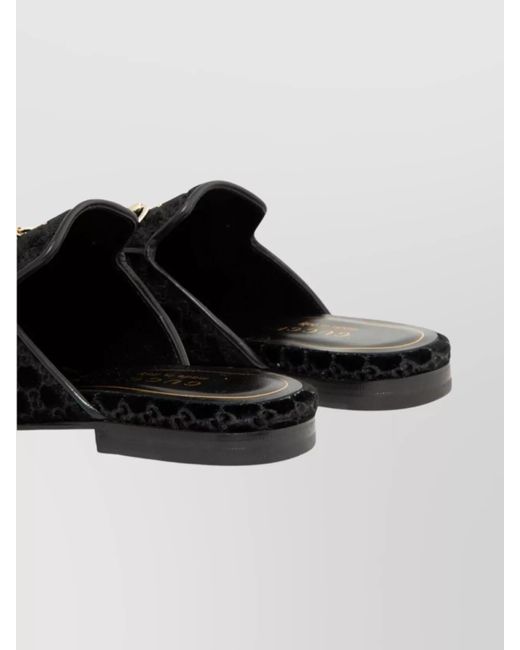 Gucci Black Princetown Slippers