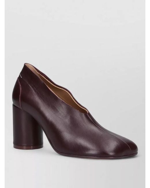 MM6 by Maison Margiela Purple Nappa Leather Anatomic Court Shoes