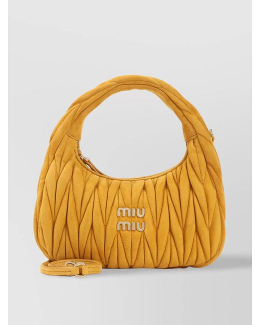 Miu Miu Metallic Wander Quilted Shoulder Bag