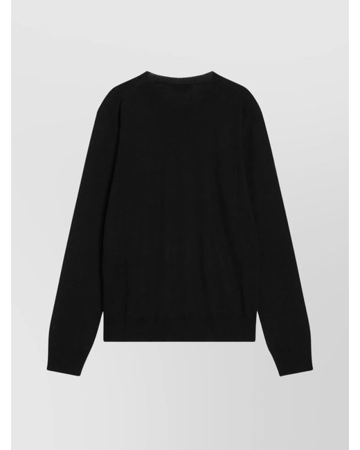 McQueen Black Wool Sweater for men