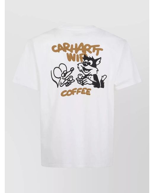Carhartt White Coffee Break Organic Cotton Jersey T Shirt for men