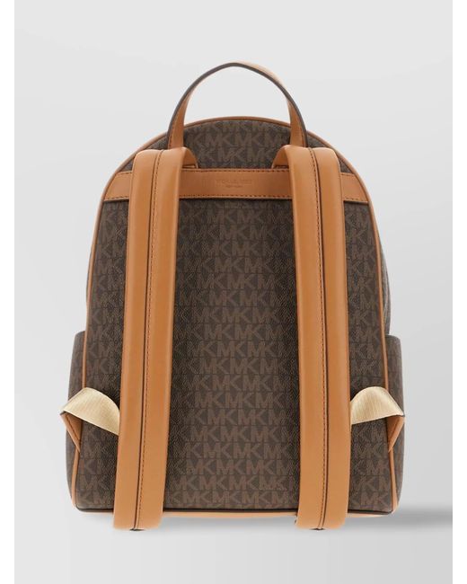 Michael Kors Brown Na Coated Canvas Backpack