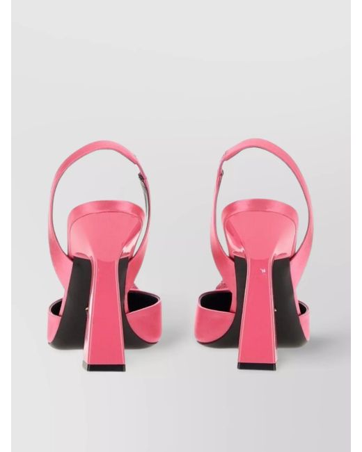Versace Pink Silk Sandals