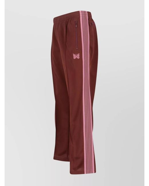 Needles Red Straight-Leg Track Pants for men