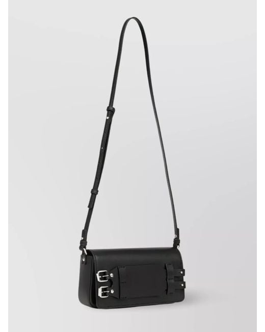 MM6 by Maison Margiela White Japanese Leather Shoulder Bag