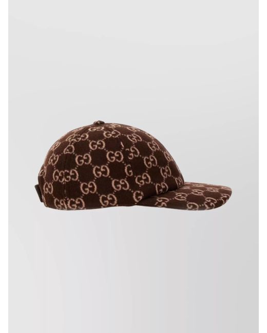 Gucci Brown Wool Baseball Cap