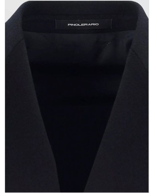 Tagliatore Blue Structured Double-Breasted Long Jacket for men