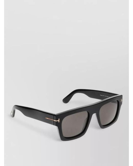Tom Ford Gray Sunglasses Ft0711 01A Square Thick Frame