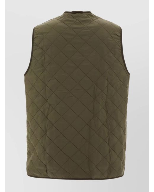 Barbour Green Polarquilt Quilted Vest for men