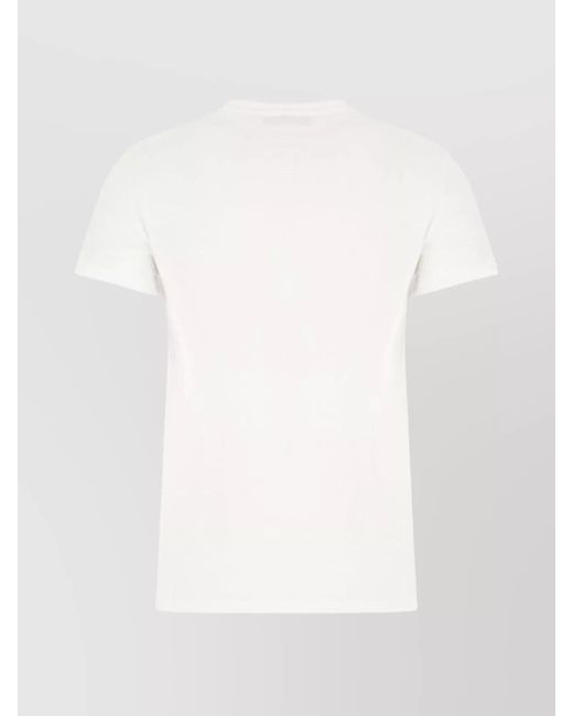 Max Mara White Cotton Logo-Embroidered T-Shirt