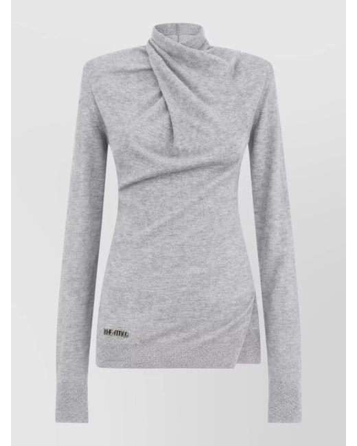 The Attico Gray Slim-Fit Wool Jumper