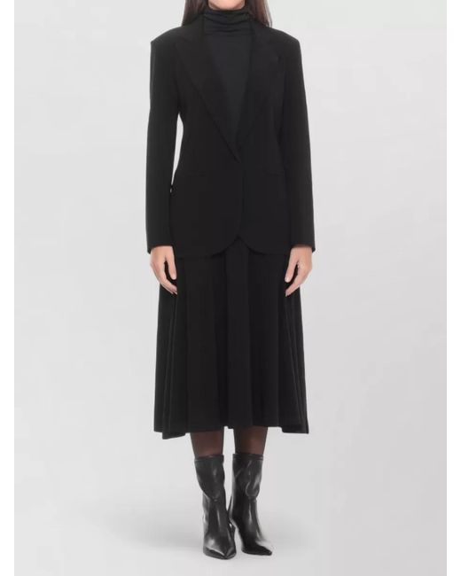 Norma Kamali Black Single-Breasted Blazer