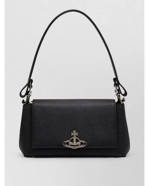 Vivienne Westwood Black Hazel Medium Shoulder Bag Synthetic