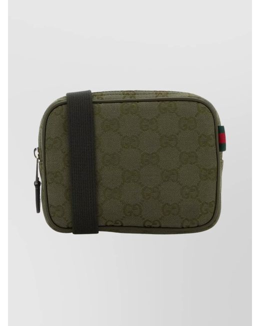 Gucci Green Logo Print Clutch Bag for men