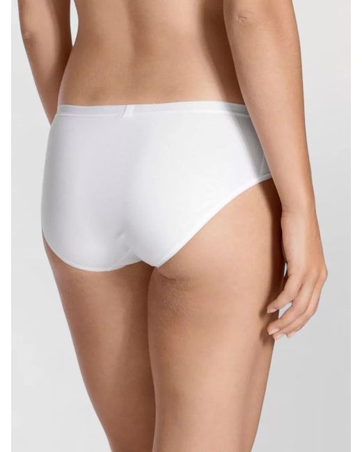 Calida White Mid Rise Seamless Underwear Brief