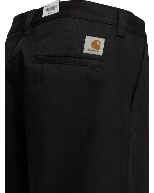 Carhartt Black Brady Shorts Straight Leg Belt Loops for men