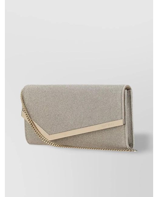 Jimmy Choo Multicolor Emmie Leather Clutch Bag