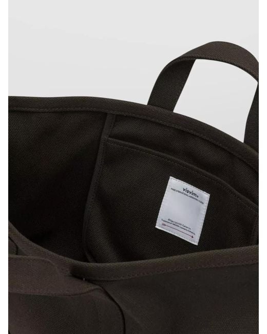 Visvim Black Canvas Rime Tote M Top Handle Bag for men