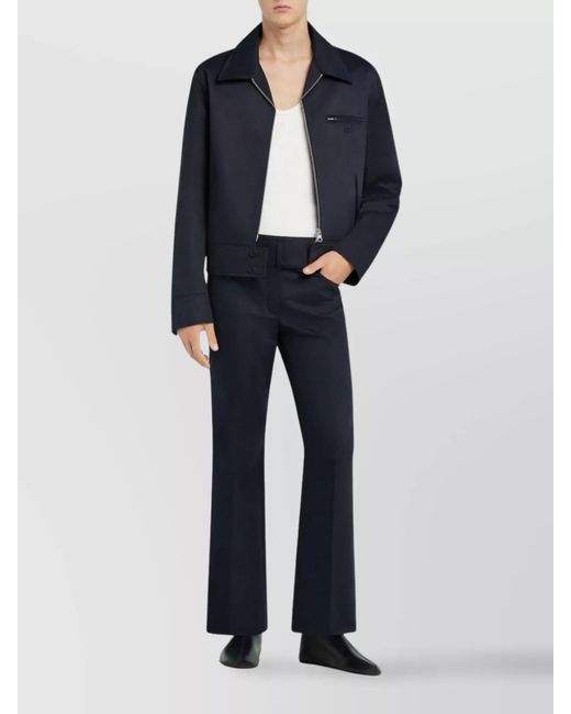 Courreges Blue Single-Breasted Blazer for men