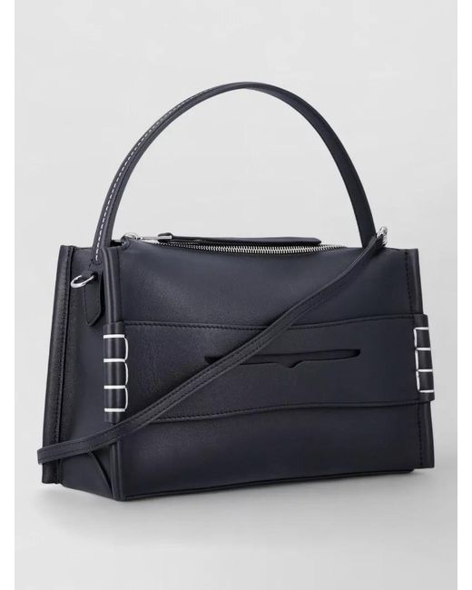 J.W. Anderson Blue Leather Loafer Shoulder Bag Top Handle