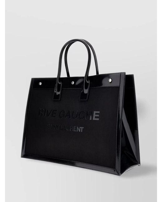 Saint Laurent Black Medium Polyamide Tote Bag