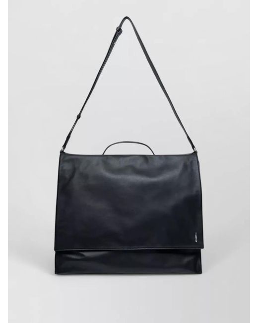 Jil Sander Black Leather Briefcase for men