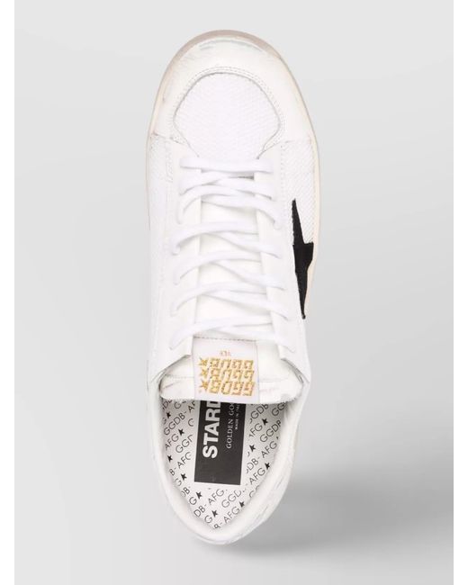 Golden Goose Deluxe Brand White Leather Low-Top Sneakers for men