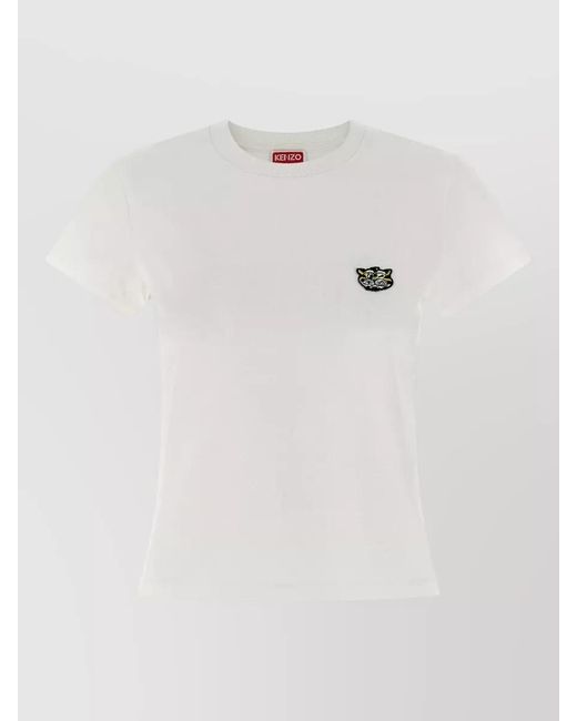 KENZO White Cotton Short-Sleeve T-Shirt