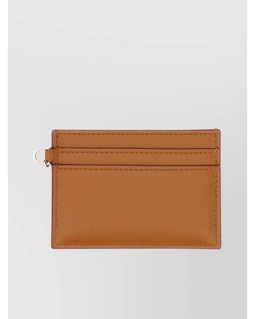 McQueen Brown Leather Card Holder