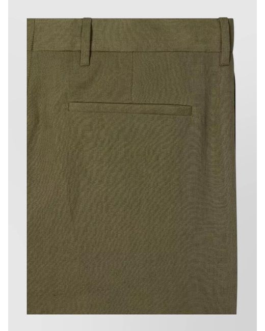 Paul Smith Green Linen Tailored Shorts for men