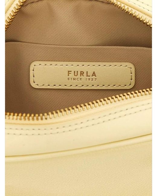 Furla Metallic Poppy S Shoulder Bag Top Handles Strap