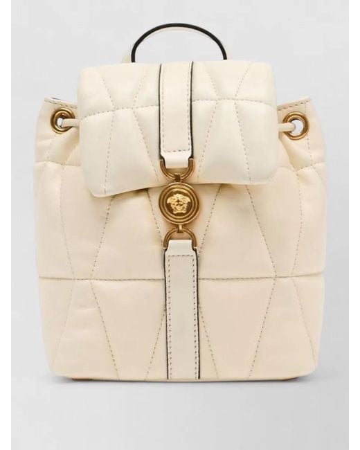 Versace Natural Leather Backpack Tone Hardware