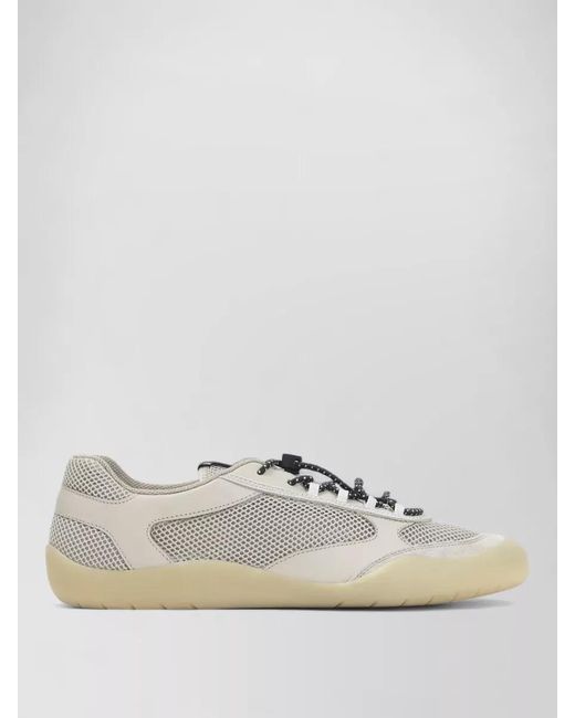 Prada Multicolor Allacciate Sneakers Mesh Panels Tonal Sole for men