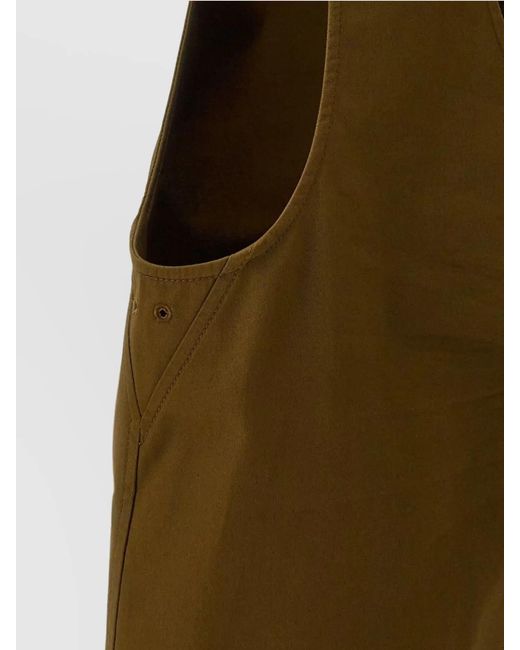 Saint Laurent Green Cotton Linen Top