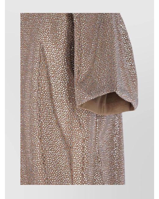 GIUSEPPE DI MORABITO Natural Viscose Mini Dress