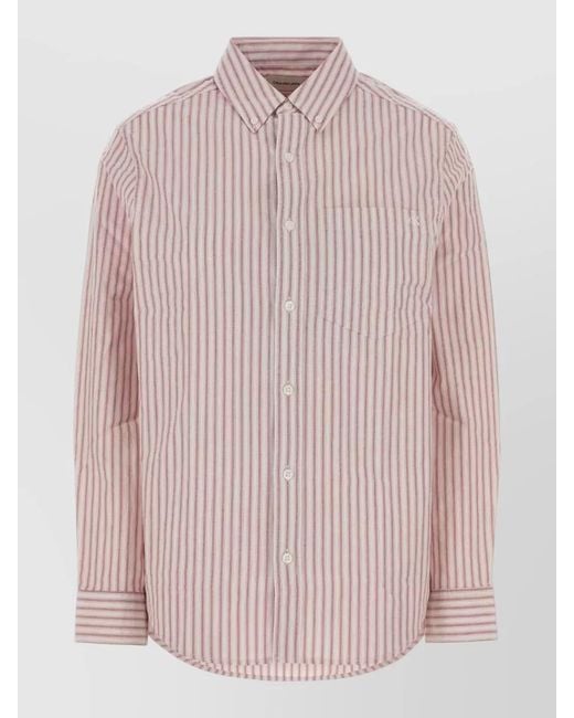 Calvin Klein Pink Stretch Oxford Shirt for men