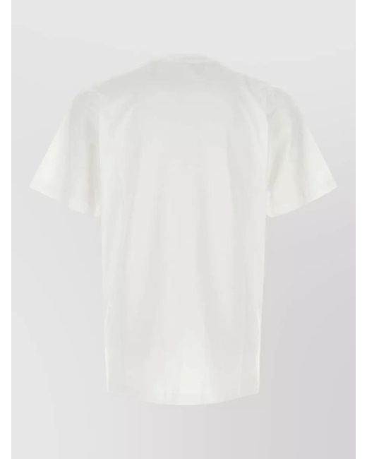 Moschino Blue Cotton Crew Neck T Shirt Graphic for men