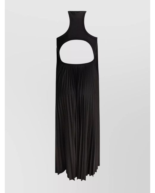Sportmax Black Open Back Maxi Dress