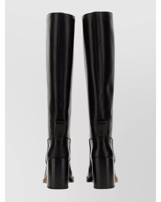 Bottega Veneta Black Leather Horse Boots