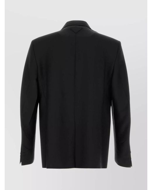 Prada Black Mohair Wool Blazer for men