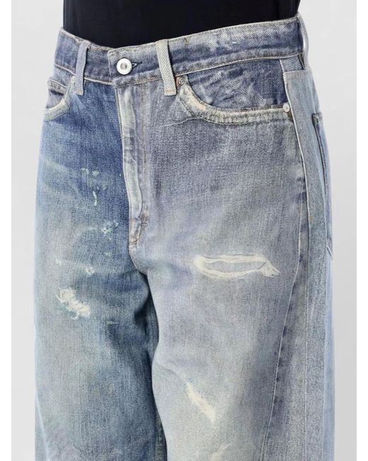 Our Legacy Blue Denim High-Rise Wide-Leg Trousers